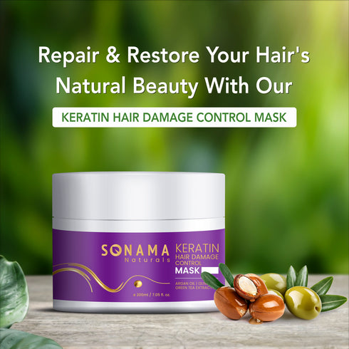 Keratin Hair Damage Control Mask - Strong & Healthy Hair
