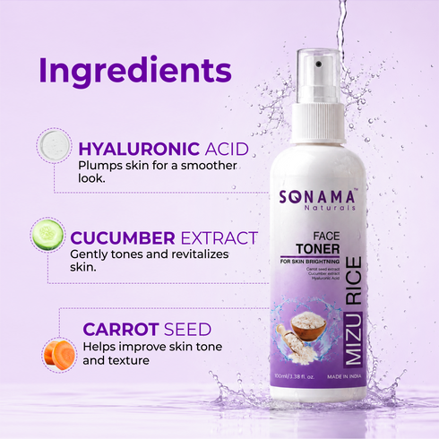 Mizu Rice Face Toner - Revitalizing Hydration