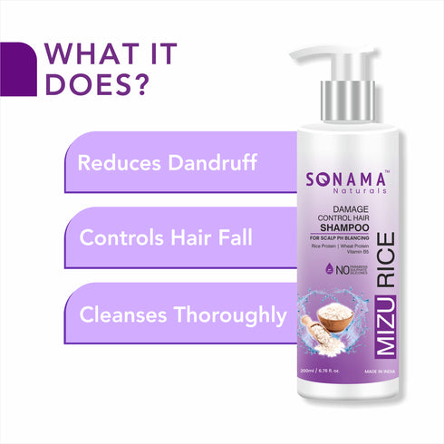 Strengthen and Revitalize: Mizu Rice Damage Control Hair Shampoo