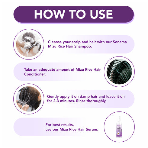 Revitalize and Shine: Mizu Rice Damage Control Hair Conditioner