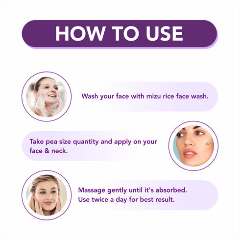 Mizu Rice Face Serum For Radiance and Rejuvenation