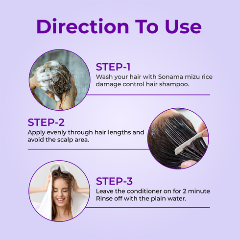 Revitalize and Shine: Mizu Rice Damage Control Hair Conditioner