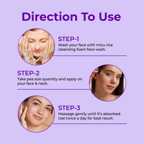 Mizu Rice Face Serum For Radiance and Rejuvenation