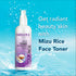 SONAMA Mizu Rice Face Toner bottle with water droplets on a blue background