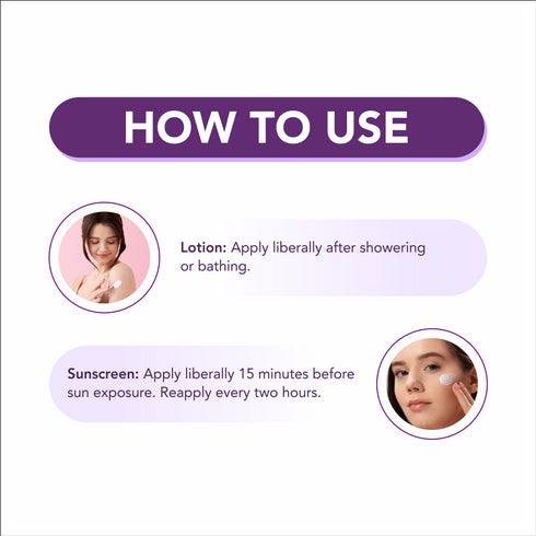 Nourish & Protect Regimen: SUNSCREEN SPF 50 PA+++ | BODY LOTION SPF 30