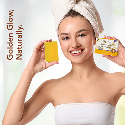 Haldi Chandan Glow Bar | Handmade Radiance Boosting Soap