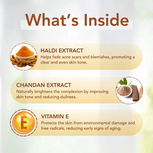 Haldi Chandan Glow Bar | Handmade Radiance Boosting Soap