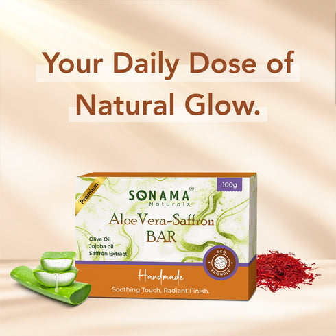 Aloe Vera Saffron Bar Skin Brightening Soap