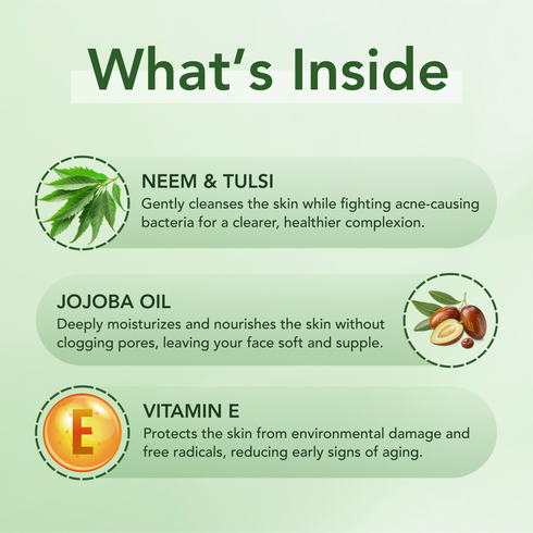 Neem & Tulsi Bar | Handmade Natural Cleanser for Skin