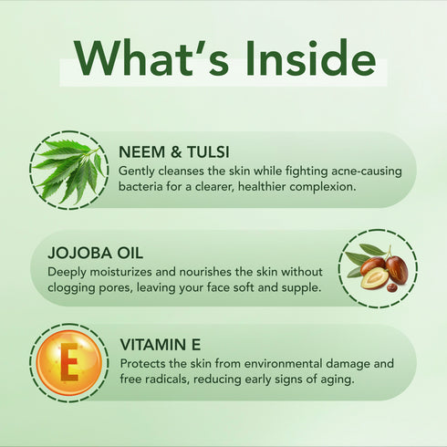 Neem & Tulsi Bar | Handmade Natural Cleanser for Skin