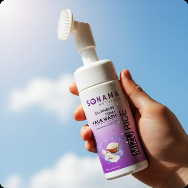 Mizu Rice Cleansing Foam Face Wash - Radiant Complexion, Naturally
