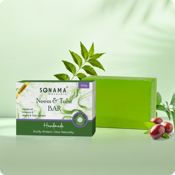 Neem & Tulsi Bar | Handmade Natural Cleanser for Skin