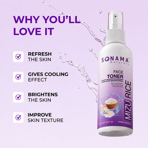 Mizu Rice Face Toner - Revitalizing Hydration