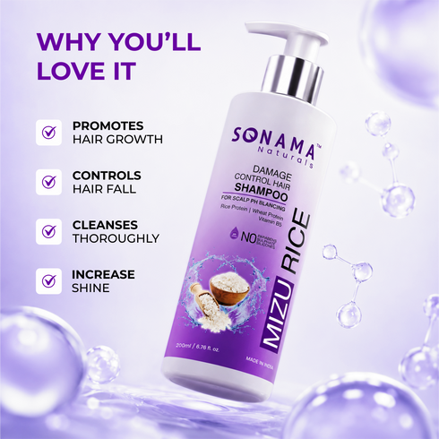 Strengthen and Revitalize: Mizu Rice Damage Control Hair Shampoo