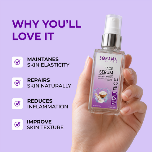 Mizu Rice Face Serum For Radiance and Rejuvenation