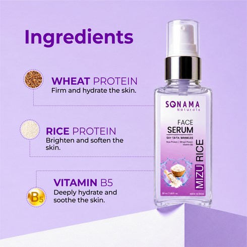 Mizu Rice Face Serum For Radiance and Rejuvenation