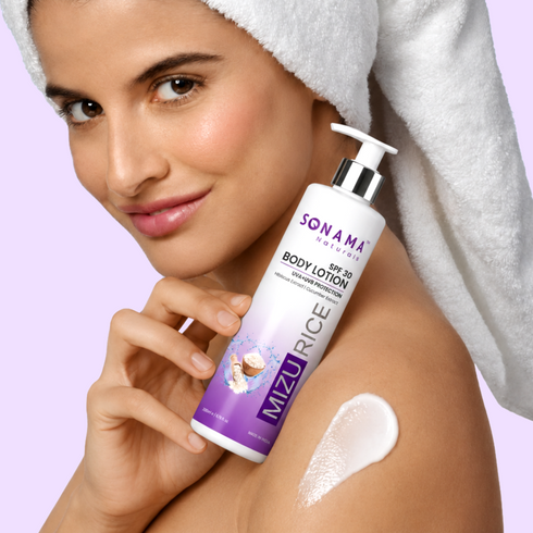 Mizu Rice SPF 30 Body Lotion For Deep Nourishment And Hydration