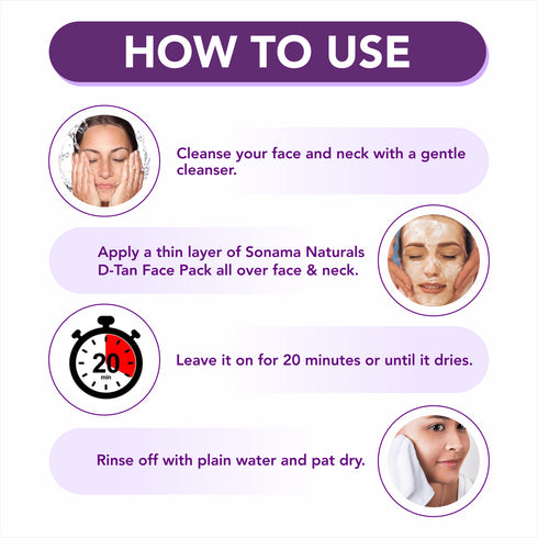 D-Tan Face Pack for Tan Removal (200GM) - Natural Tan Removal