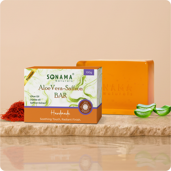 Aloe Vera Saffron Bar Skin Brightening Soap