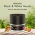 Sonama D-Tan Face Scruber with natural ingredients on a green background