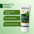 SONAMA Naturals Neem & Tulsi Face Wash tube with product benefits on a green background