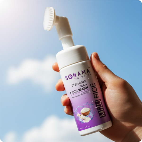 Mizu Rice Cleansing Foam Face Wash - Radiant Complexion, Naturally